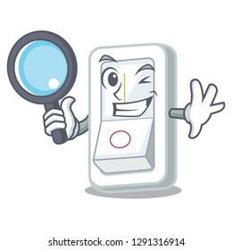 Detective light switch attaches the character wall