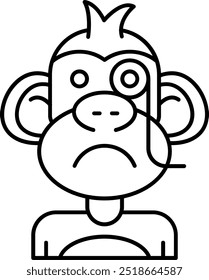 Detective Line Vector Diseño de iconos