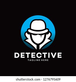 detective logo with hat
