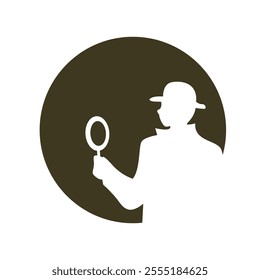 Detective logo icon design template
