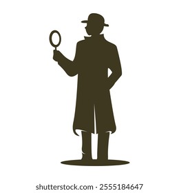 Detective logo icon design template