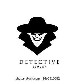 detective logo icon design vector illustration