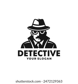 Detective Logo Vektorgrafik. EPS 10 editierbare Vektorgrafik
