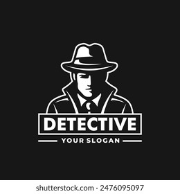 Detective logo vector. EPS 10 editable vector