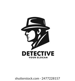 Detective logo vector. EPS 10 editable vector