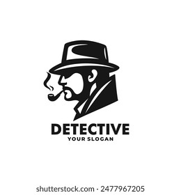 Detective logo vector. EPS 10 editable vector