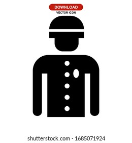 detective man icon or logo isolated sign symbol vector illustration - high quality black style vector icons
