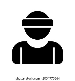 detective man icon or logo isolated sign symbol vector illustration - high quality black style vector icons
