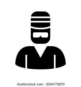 detective man icon or logo isolated sign symbol vector illustration - high quality black style vector icons

