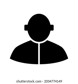 detective man icon or logo isolated sign symbol vector illustration - high quality black style vector icons
