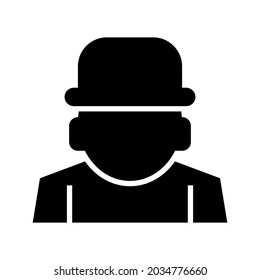 detective man icon or logo isolated sign symbol vector illustration - high quality black style vector icons
