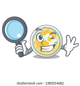 Detective naengmyeon is served in cartoon bowl