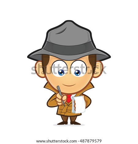 Detective with a notepad and pen