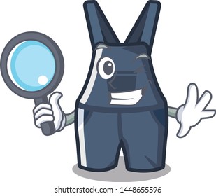 Detective overalls in the a character shape