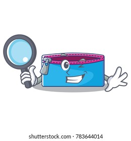 Detective pencil case character cartoon