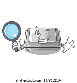 Detective plastic box in the mascot shape