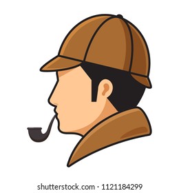 Detective portrait with color