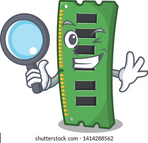 Detective RAM memory card the mascot shape