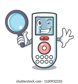 Detective remote control character cartoon