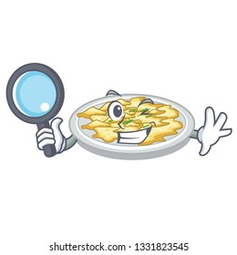 Detective scrambled egg in the character pan