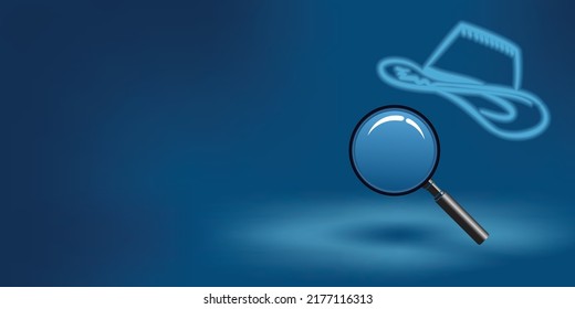 Detective search background vector illustration design. quest mystery illustration. for banners, book covers, flyers, posters, social media displays and others