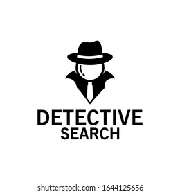 Diseño de plantilla de logotipo de búsqueda de detectives
