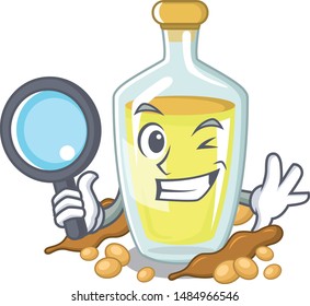 Detective soybean oil in a mascot bowl