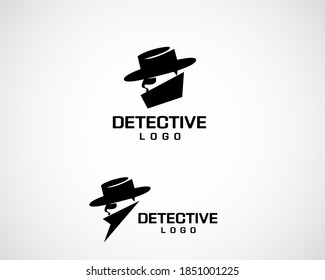 detective spy internet hacker logo symbol design template