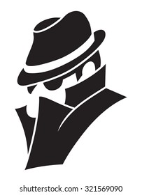 Detective Spy Man Vector Icon Stock Vector (Royalty Free) 321569090