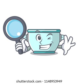 Detective steel pot character cartoon