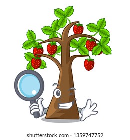 Detective strawberry tree in the mascot pots