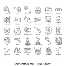 Detective , Thin Line and Pixel Perfect Icons
