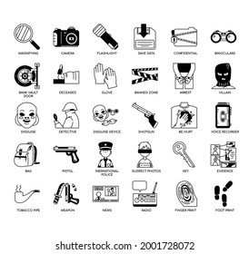 Detective , Thin Line and Pixel Perfect Icons