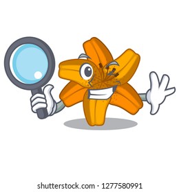 Detective tiger lily flowers in pot characters