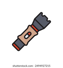 Detective Torch Icon Vector Illustration