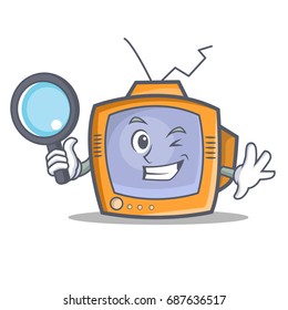 Detective TV character cartoon object