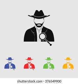 Detective vector icon