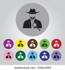 Detective vector icon