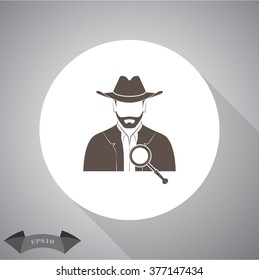 Detective vector icon