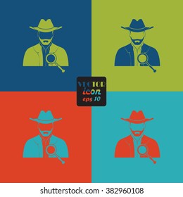 Detective vector icon