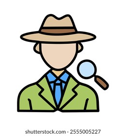 Detective Vector Icon Sign Icon Vector Illustration For Personal And Commercial Use... Clean Look Trendy Icon...