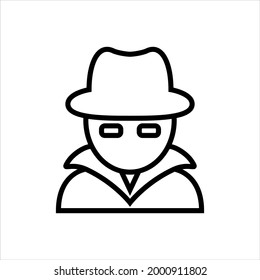 Detective vector icon symbol design