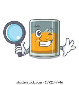 Detective whiskey islated with in the character
