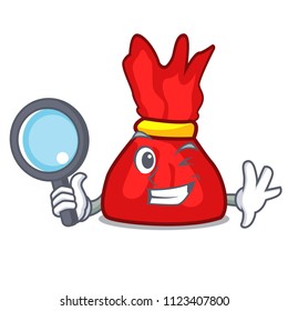 Detective wrapper candy character cartoon