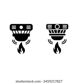 Icono del detector. signo para concepto móvil y color de Diseño web editable