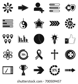 Detector icons set. Simple set of 25 detector vector icons for web isolated on white background