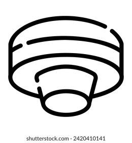 Detektorzeilensymbol auf weißem Hintergrund