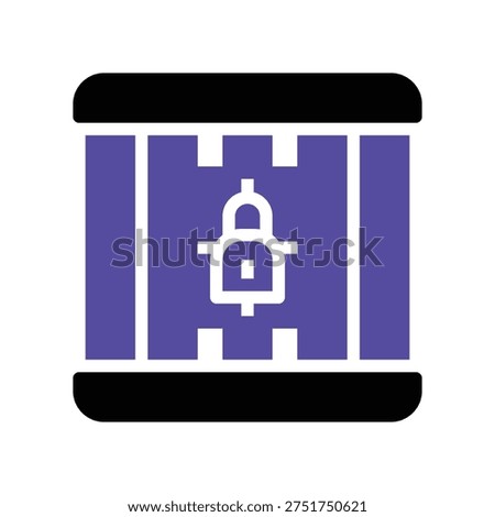 detention jail icon two tone color