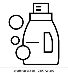 detergant vector icon line template