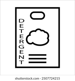 detergant vector icon line template